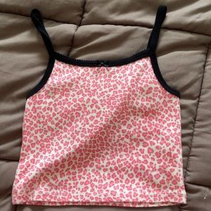 belle pink cheetah top